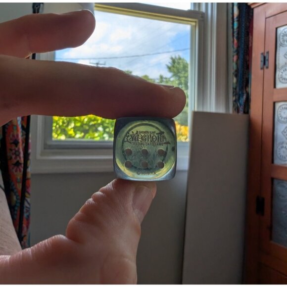 YuGiOh Dragons of Legend Dice Lot of 8 Critias & Timaeus Clear Blue Black TCG - Picture 4 of 8